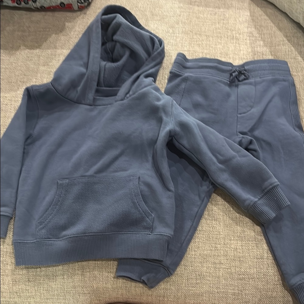 Blue Hoodie and Jogger Set